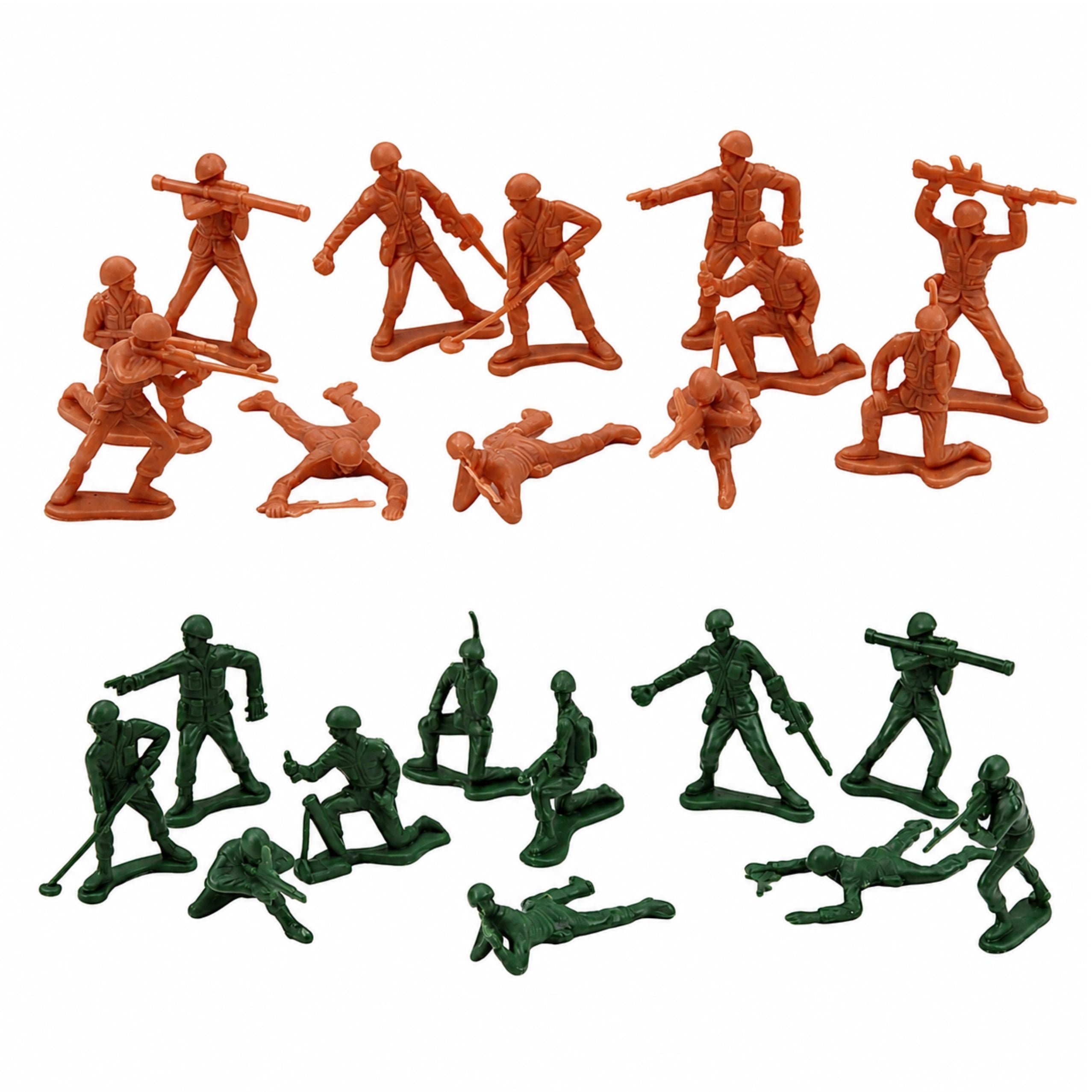 Military Set Soldiers Vehicles Ships Fighters Base 54 Pcs.