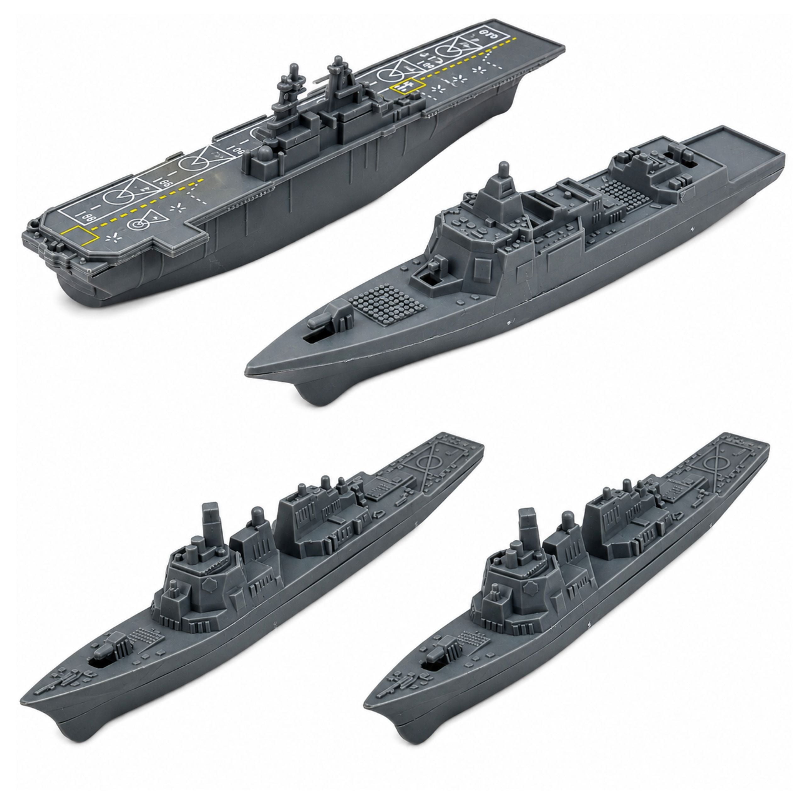Military Set Soldiers Vehicles Ships Fighters Base 54 Pcs.