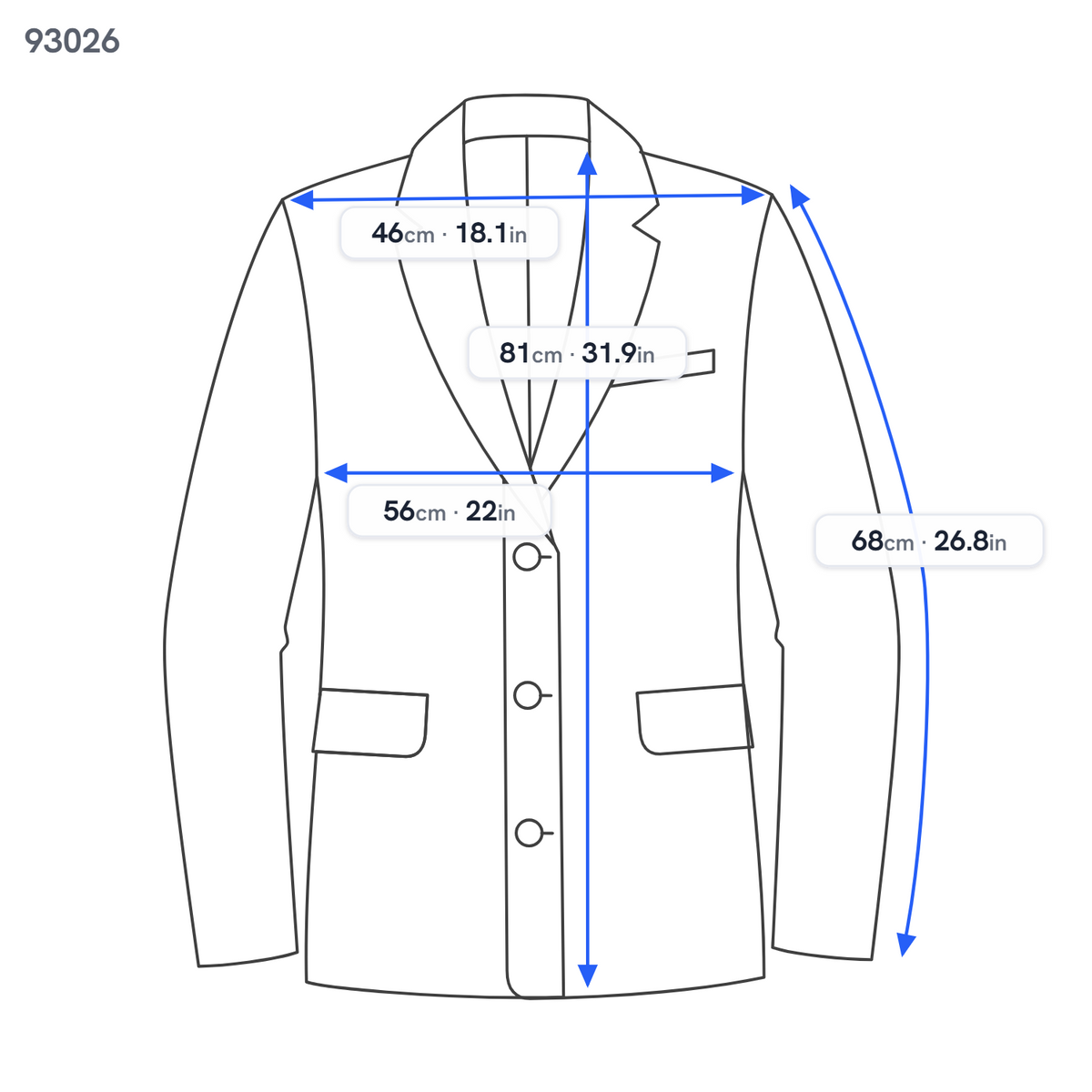 Blazer Napoli Single Breasted