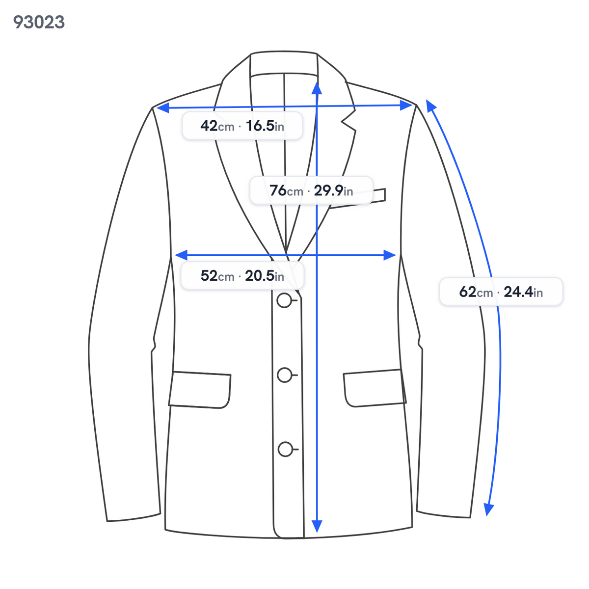 Blazer Lazio Single Breasted