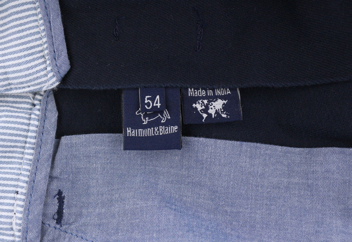 Pantaloni di cotone blu