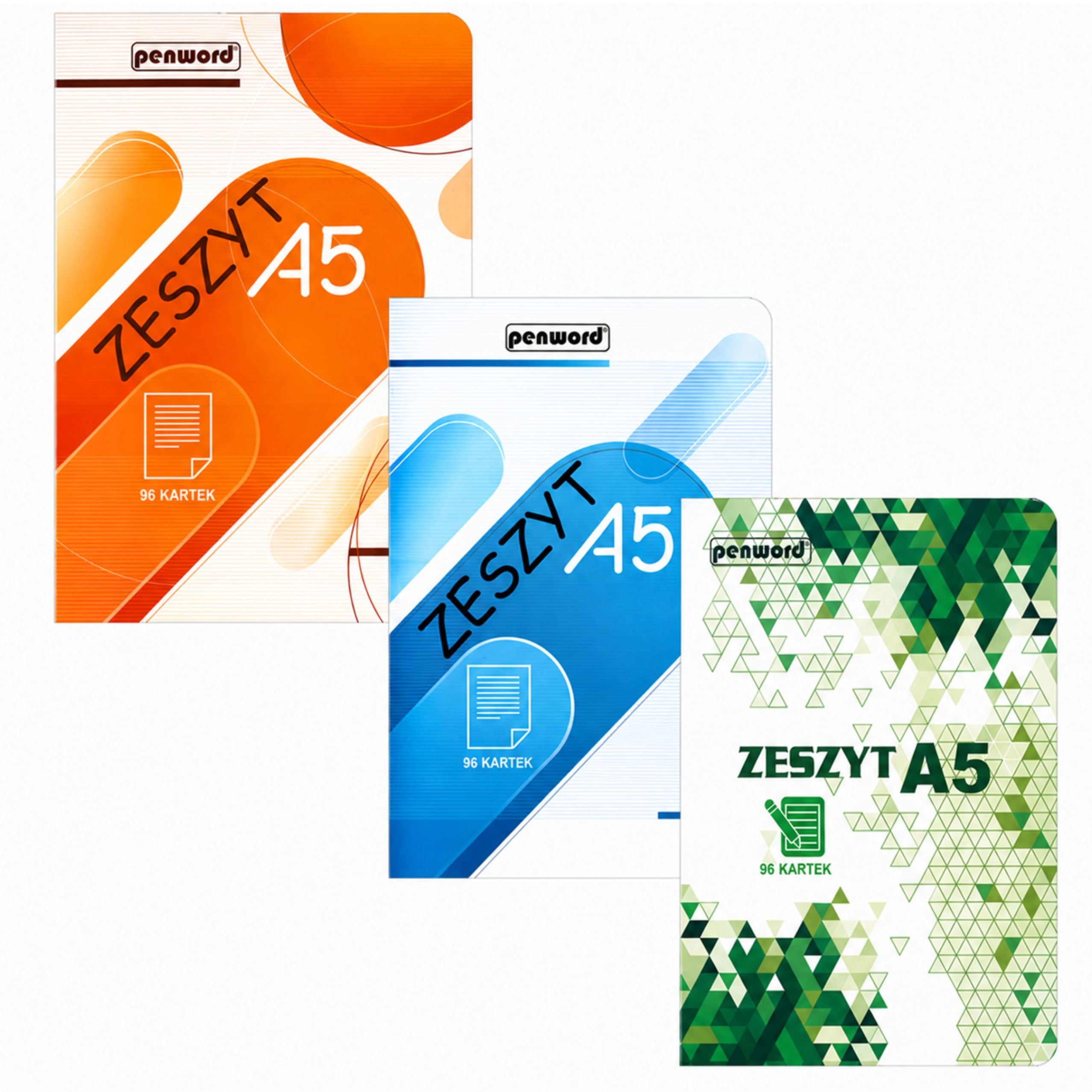 Penword A5 Squared Notebook 96 Sheets Assorted Designs