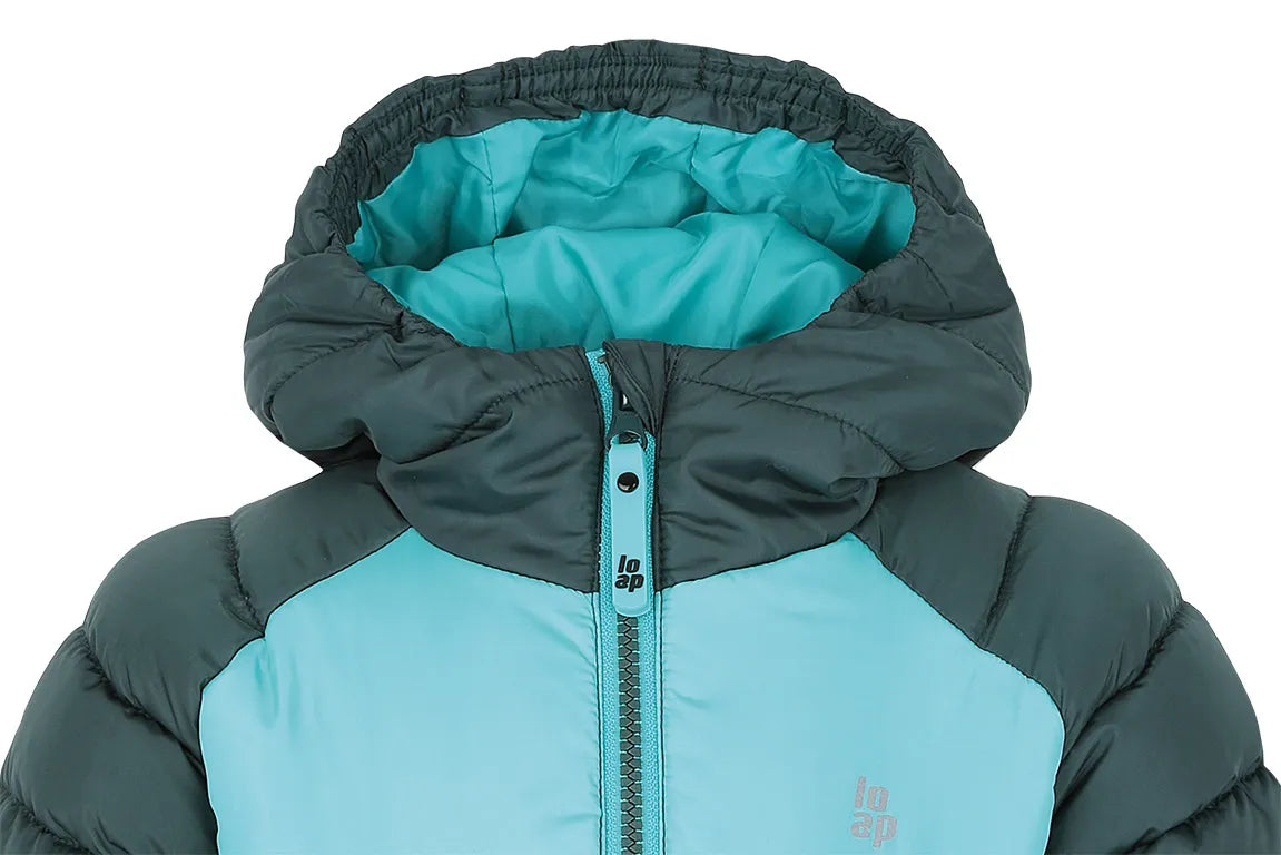 Kinderjacke Loap Insum Dunkelgrün