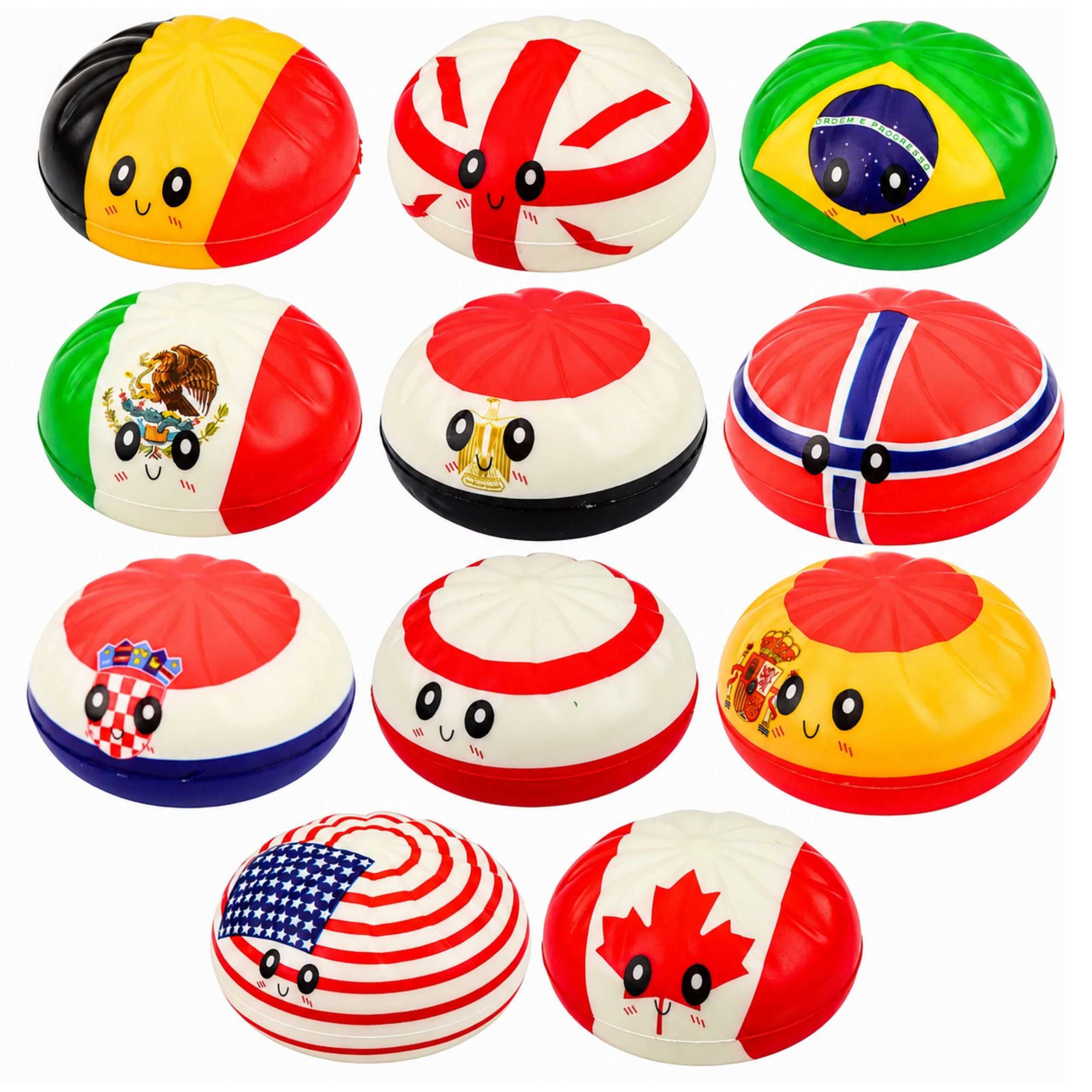 Squishy Dumpling Dumpling With Flags Fragrant Foam Box 8.5 Cm