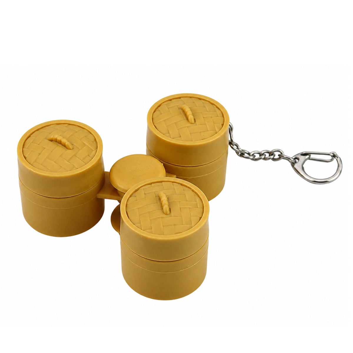 Dumplings In A Basket Keychain Glowing Led Dumpling Fidget Spinner 8.5 Cm