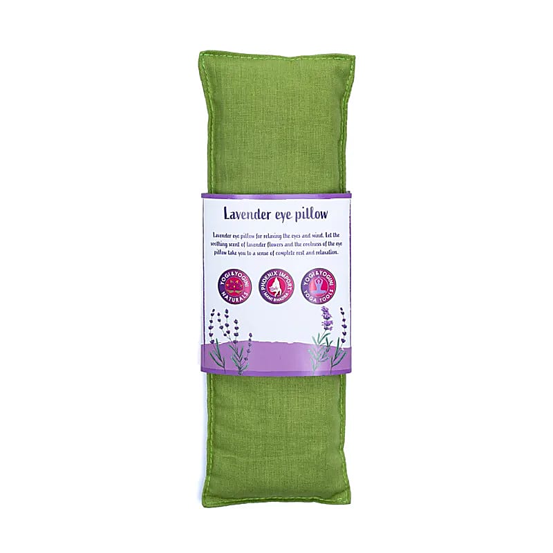 Øjenpude Lavendel Økologisk Olivengrøn - 140 G; 22x8 cm
