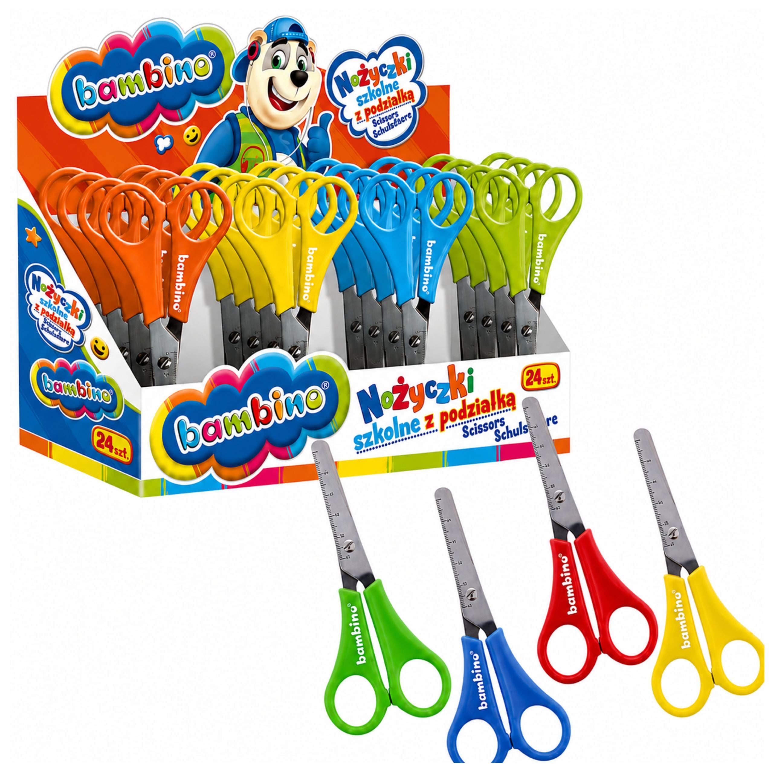 Bambino School Scissors With Scale