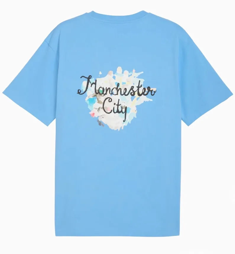 Фланелка Puma Man City Men Mcfc Lw Ks Графична тениска Team Light Blue Mix