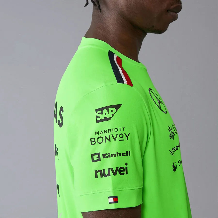 Mercedes masculino mapf1 rp configurar camiseta verde 2xl