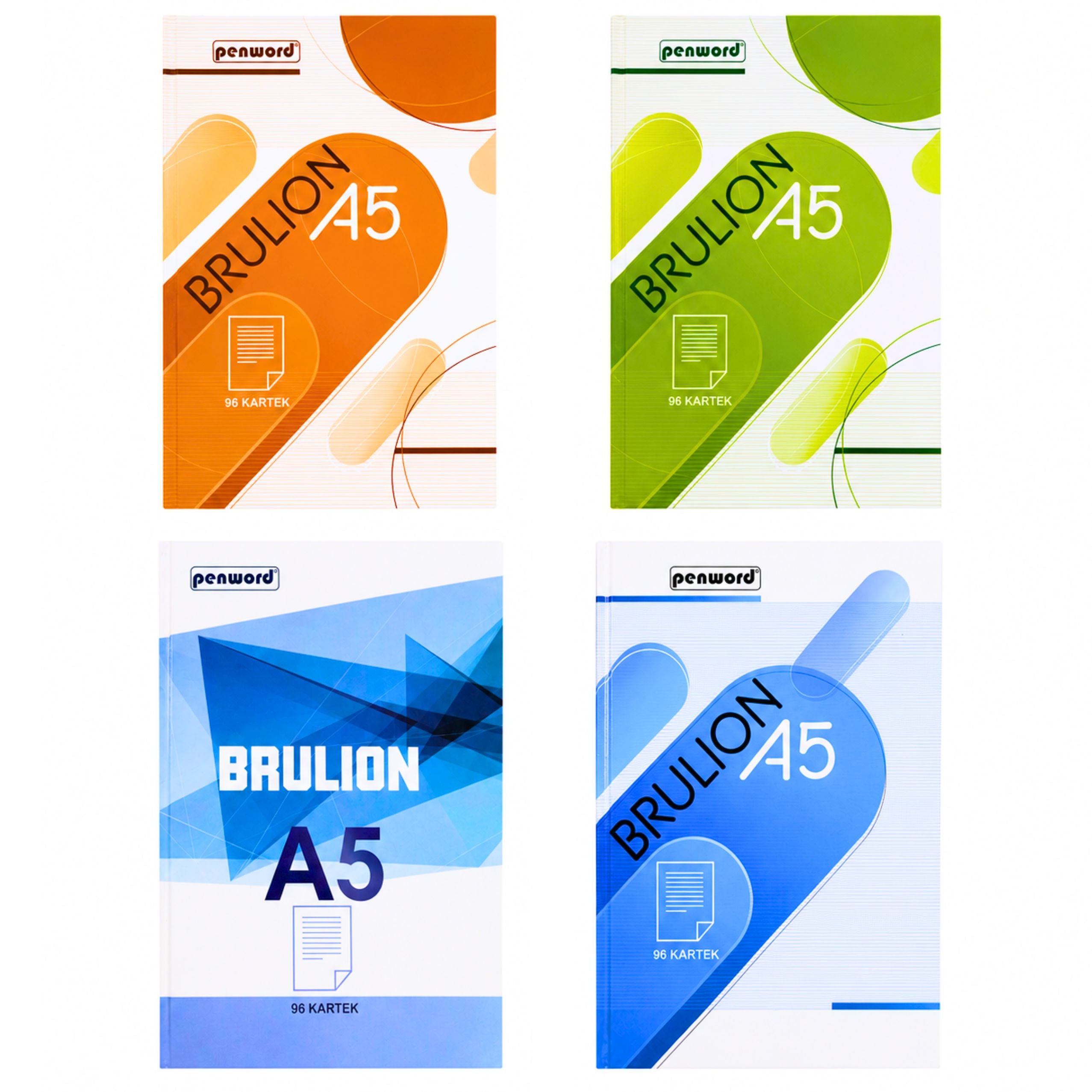 Penword A5 Squared Notebook With Margin 96 Sheets