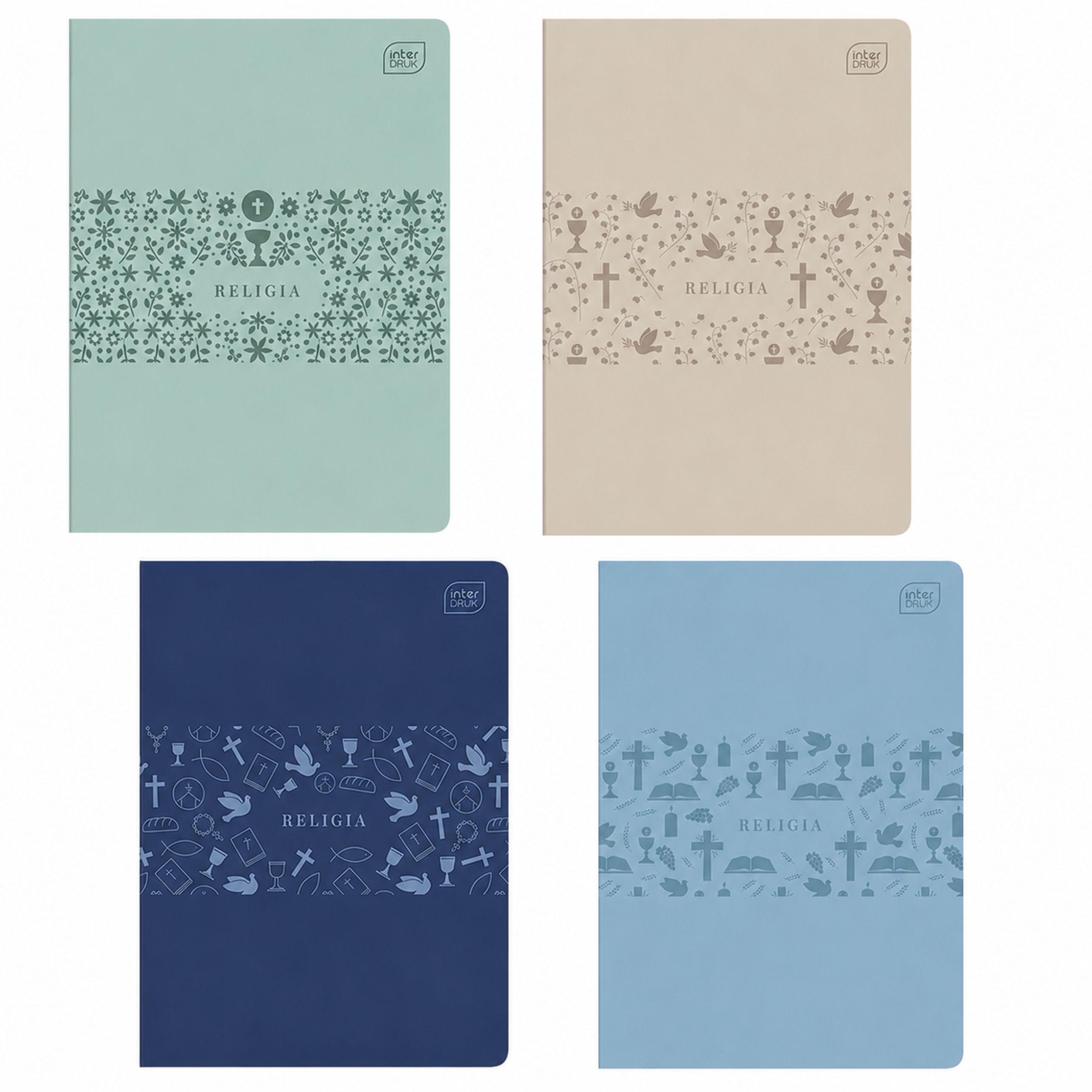 Interdruk A5 Religion Notebook Squared 60 Sheets Assorted Designs