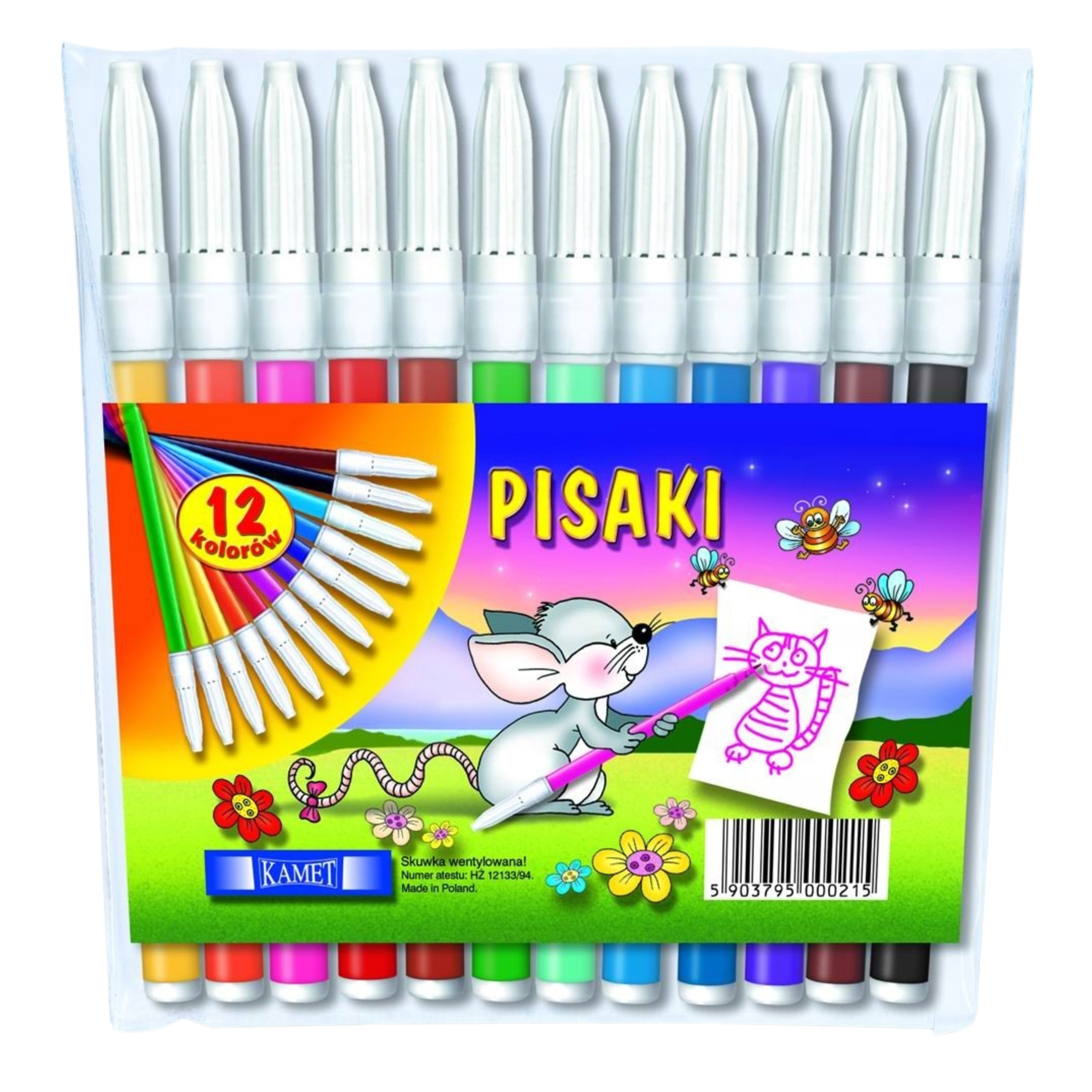 Kamet Felt Tip Pens 12 Colors