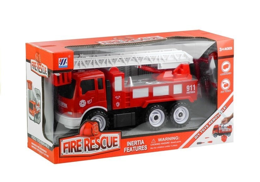 Take-apart Fire Rescue Truck Little Mechanic Wheel Wrench Screwdriver