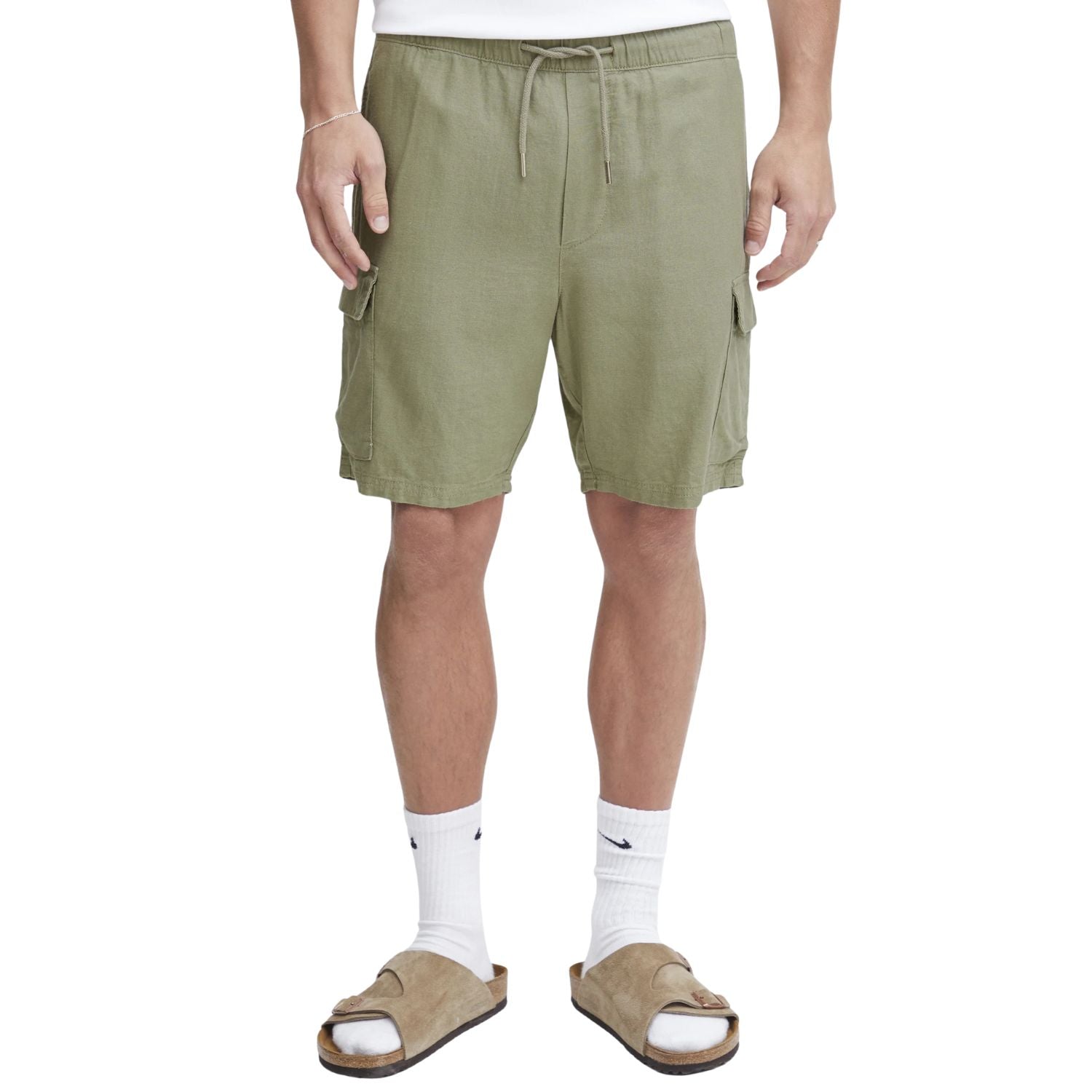Solid Casual Shorts Men
