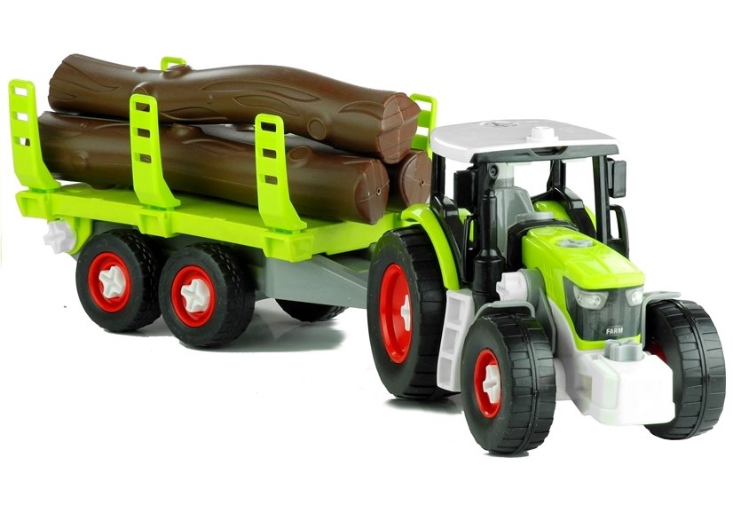 Assembly Tractor With Trailer For Wood 43 Cm