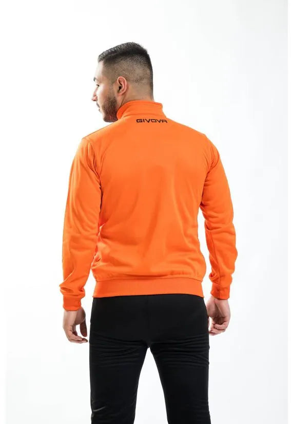 Culaith spóirt givova tuta a haon zip iomlán oráiste xs