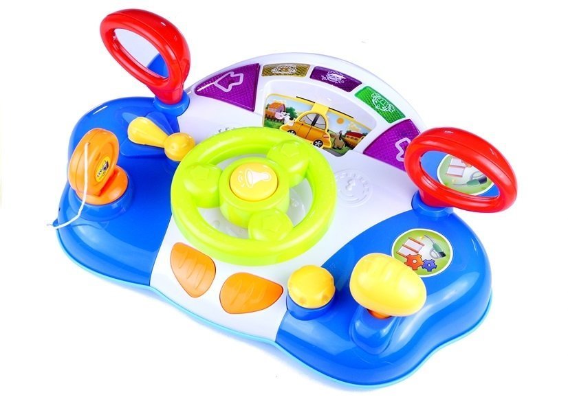 Interactive Steering Wheel For Children Dashboard Sounds