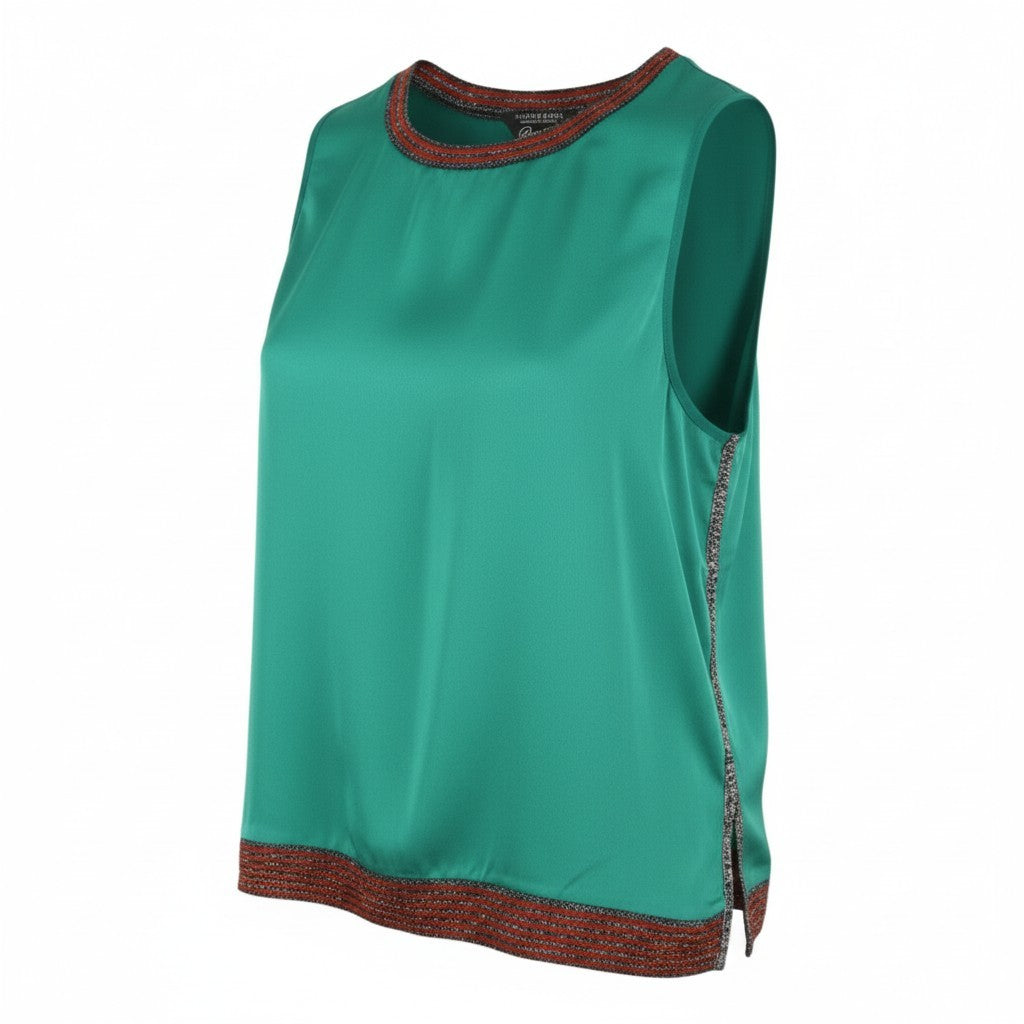 Green Polyester Blouse