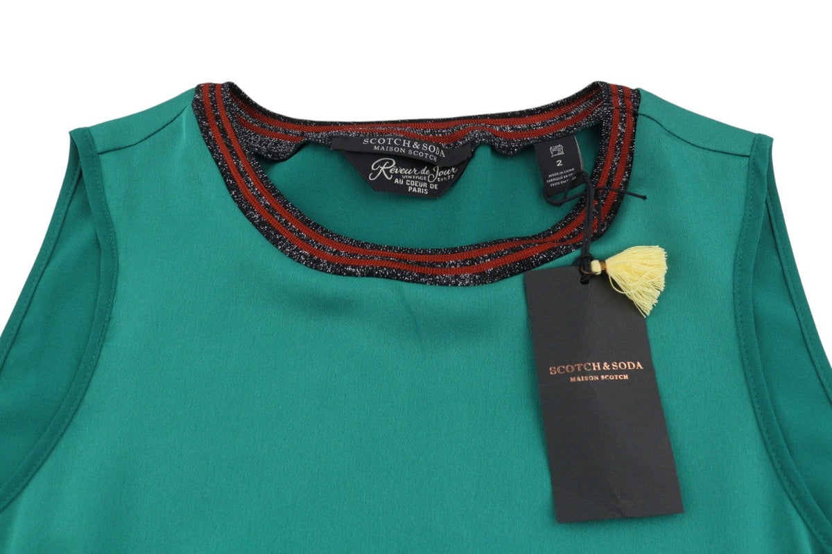 Green Polyester Blouse