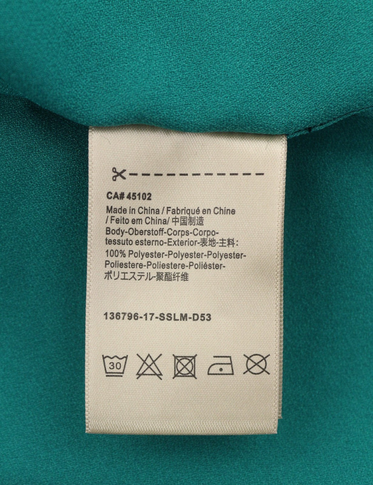 Green Polyester Blouse