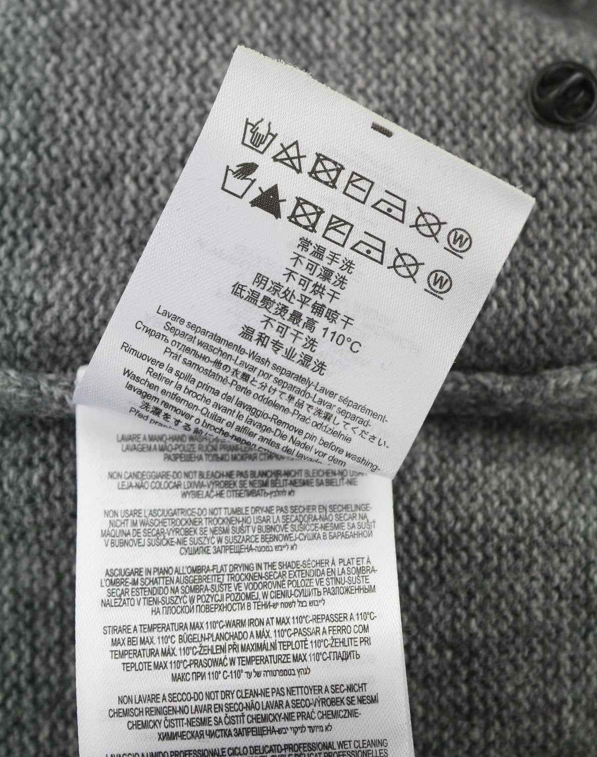 Szürke gyapjú jumper