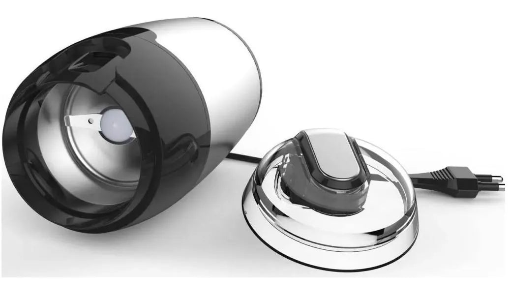 Líne ríchíosa grinder caife leictreacha 200w airgid