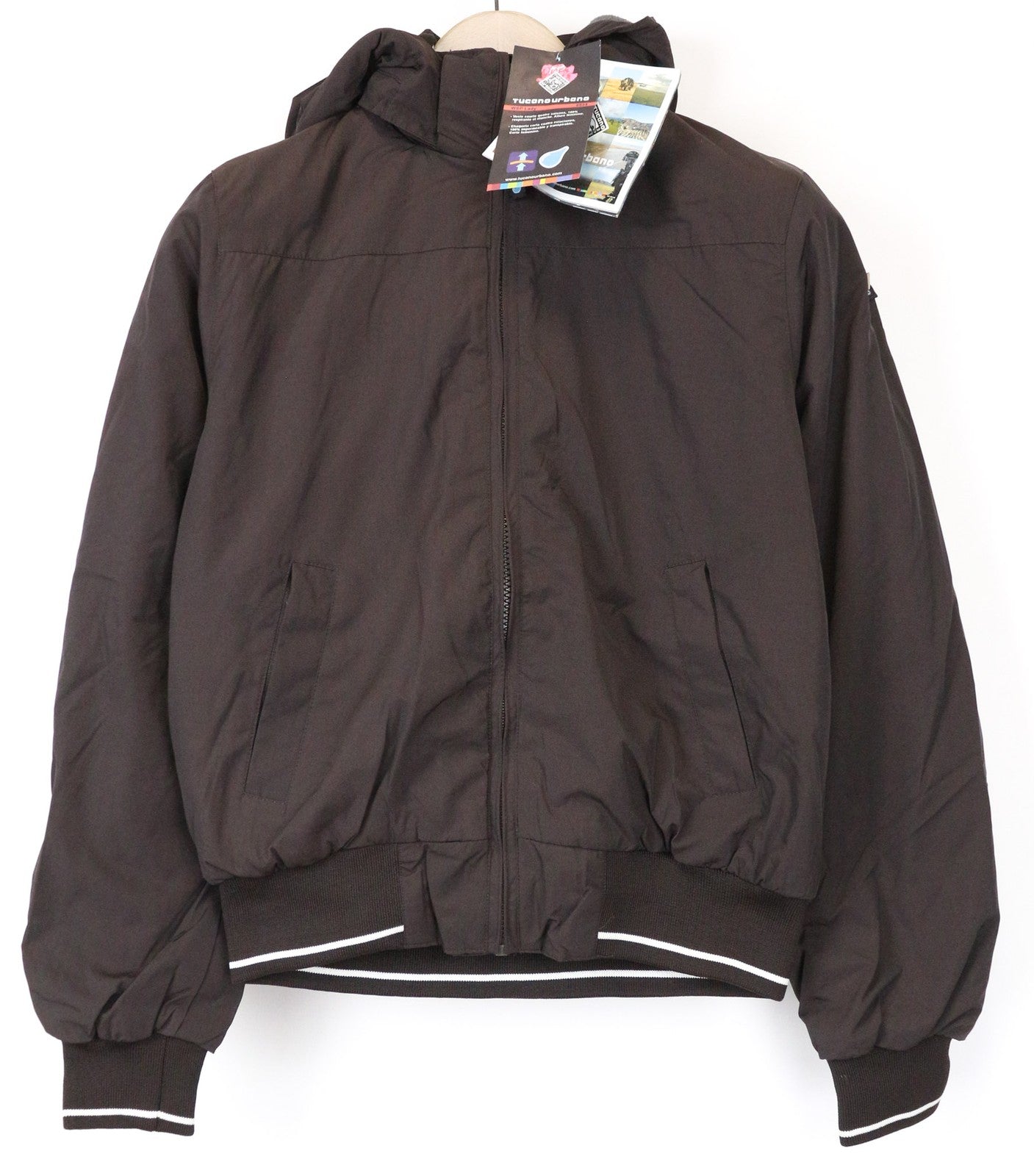 Tucano Urbano Wsp Lady damesjas bruine waterdichte motorkleding met capuchon