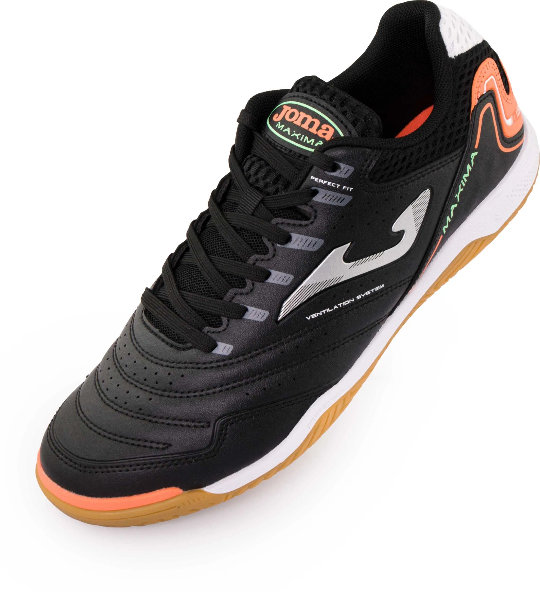 Indoorschoenen joma maxima zwart-oranje indoor zwart 40.5