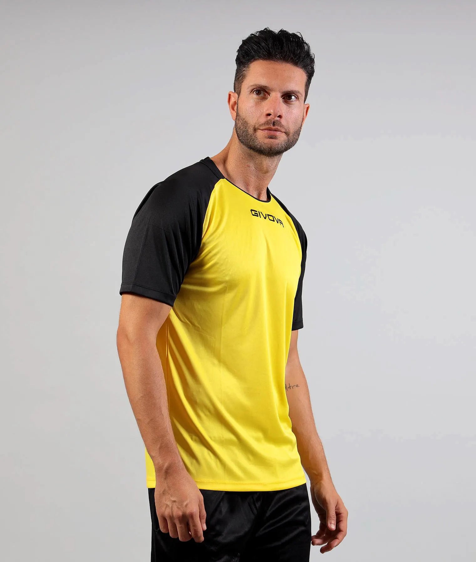 Tricou sport Givova Capo Galben-negru Galben