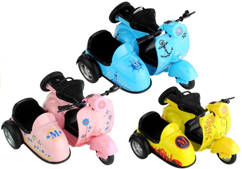 Zabawkowy motocykl 3 kolory jeździ na światłach Gra 1:14