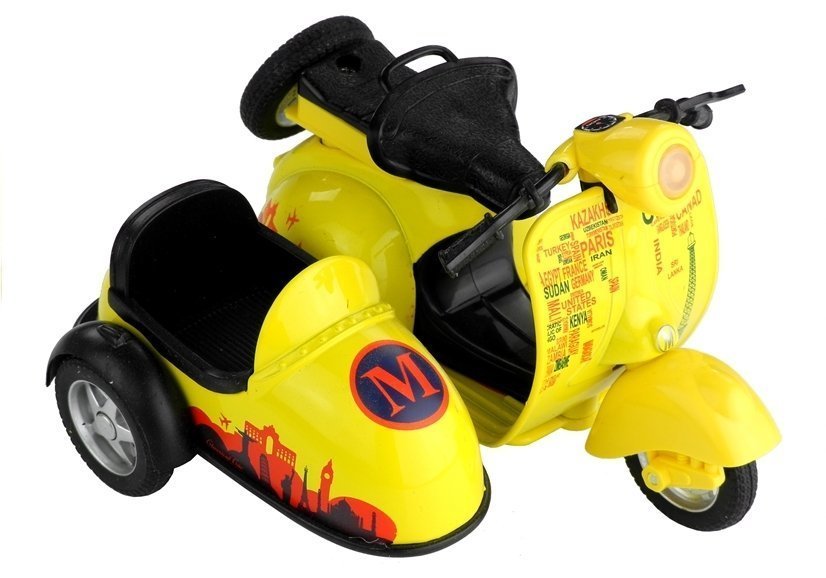 Zabawkowy motocykl 3 kolory jeździ na światłach Gra 1:14