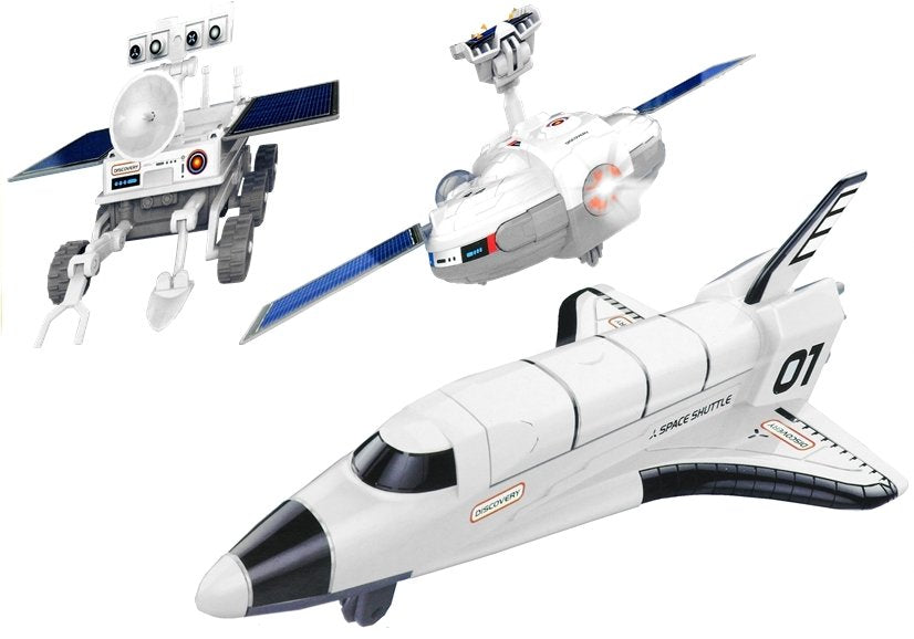 Space Plane Solar Power 3 In 1 Moon Exploring Fleet Diy Creative