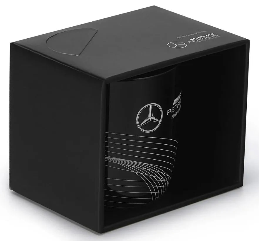 Mercedes f1 fw lógó muga 350 ml dubh