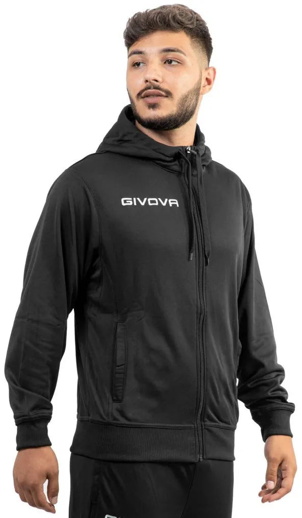 Sports Sweatshirt Givova Polarfleece 500 Sort