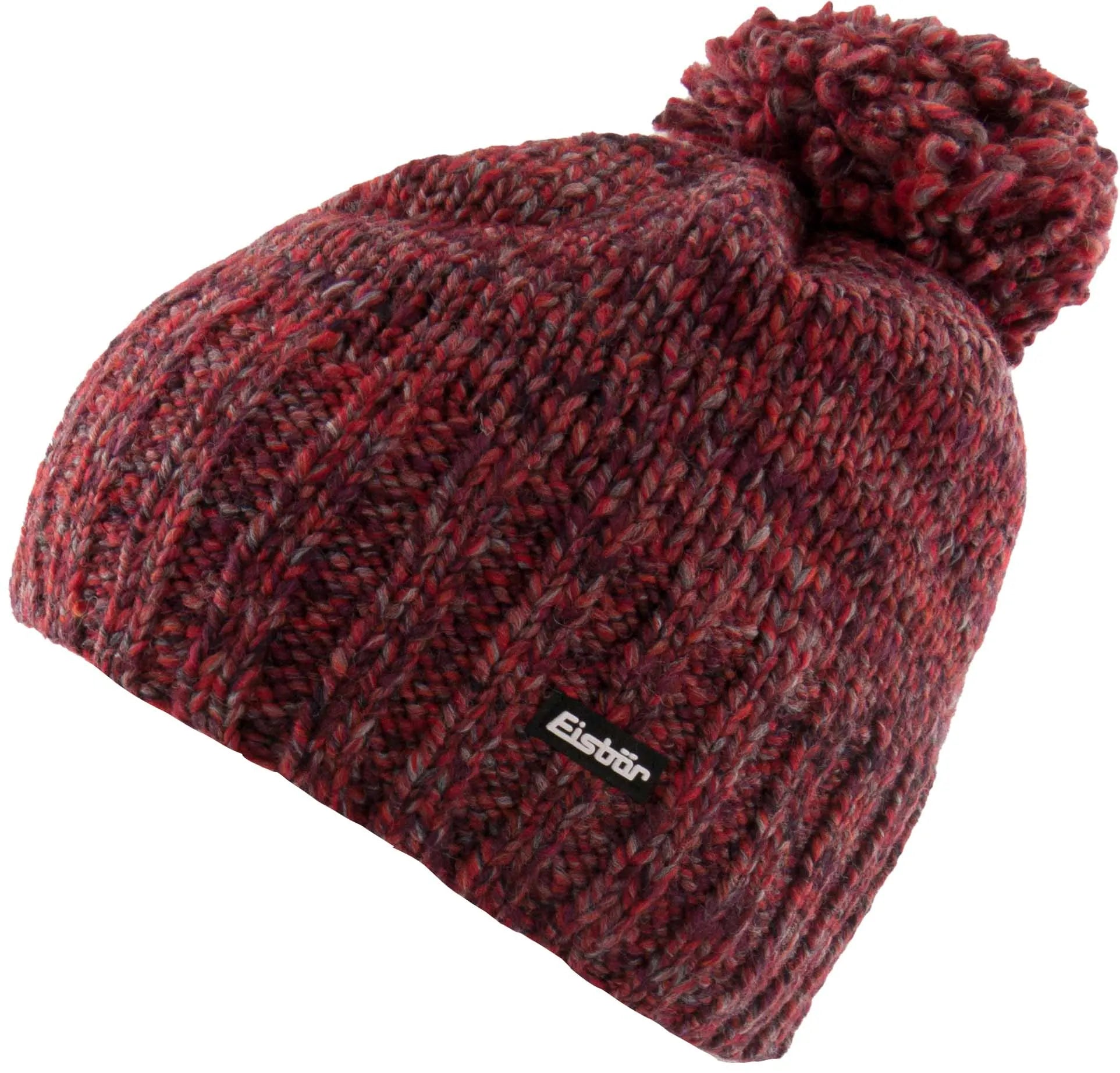Gorro de invierno eisbär wms wally pompon rojo rojo