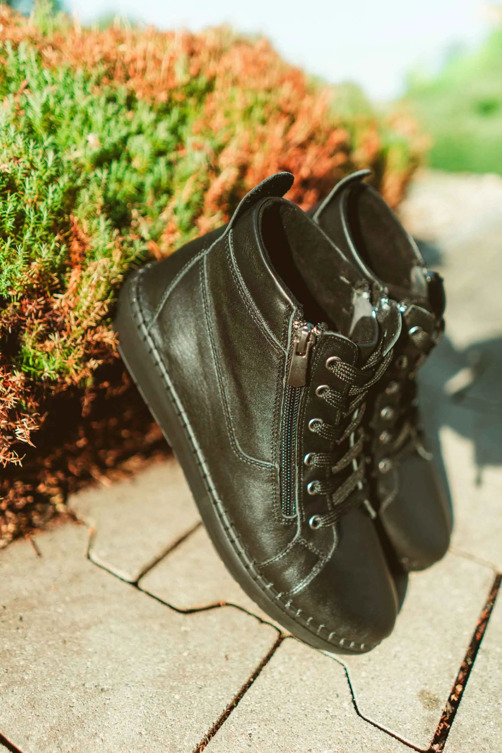 Dame lædersko nell 7026 sort 39