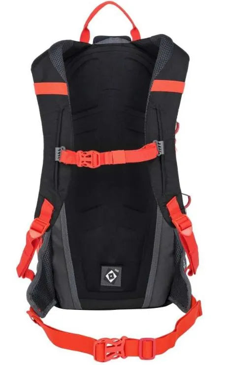 Lúb backpack rothaíochta topgate dubh-dearg dubh