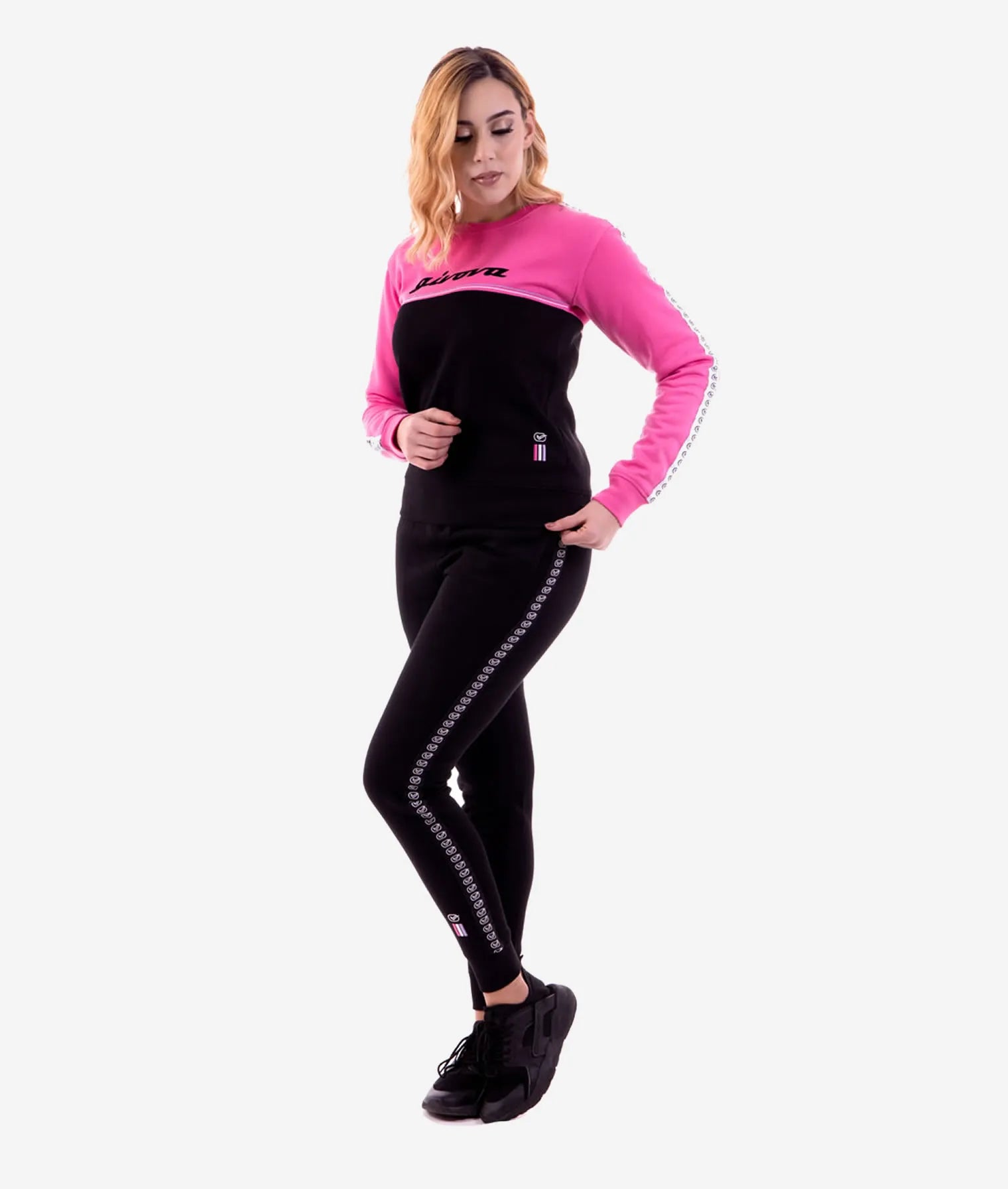 Set Femei Givova Donna Black-fuxia Black