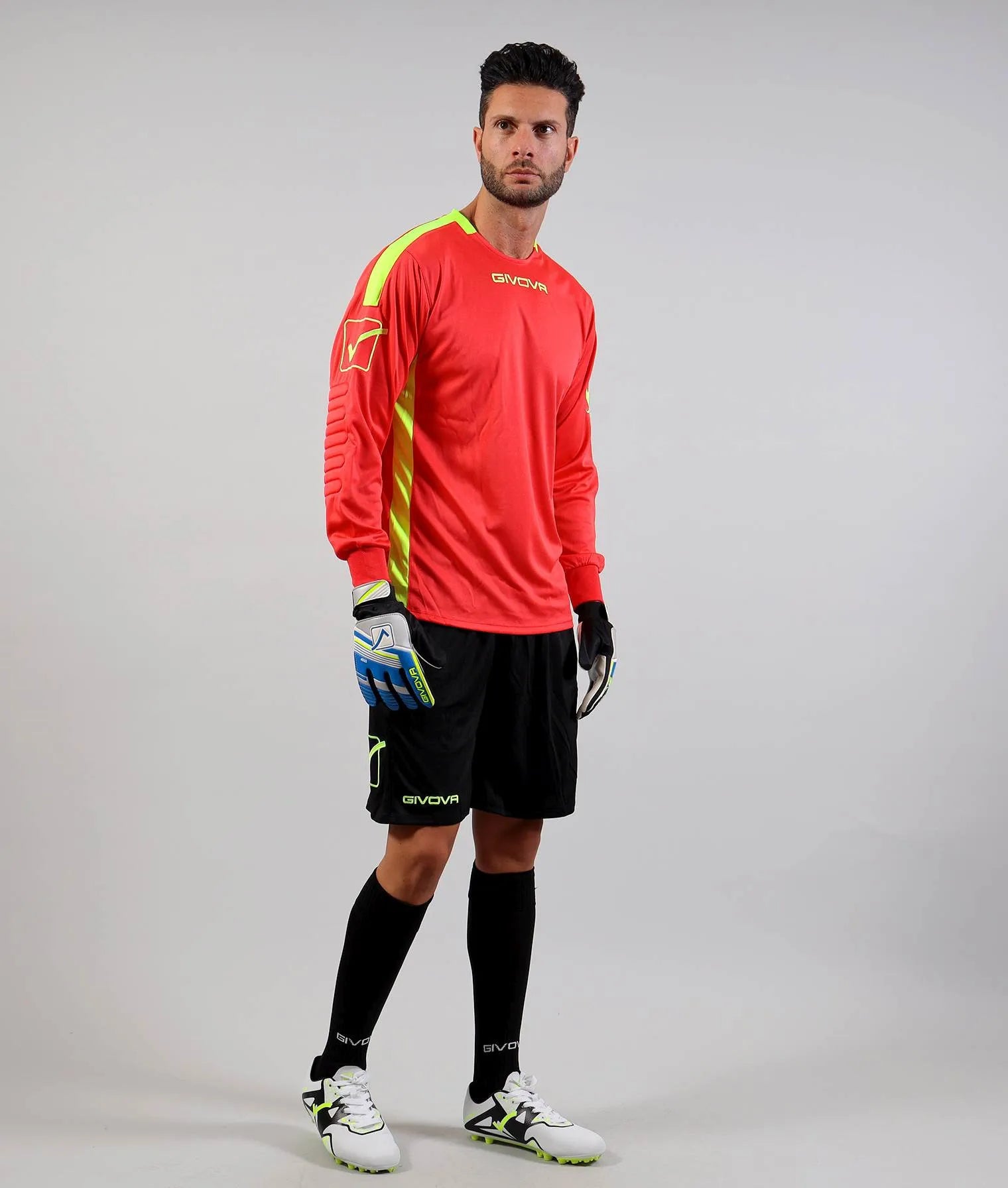 Cúl báire tacair givova portiere hyguana dearg xl