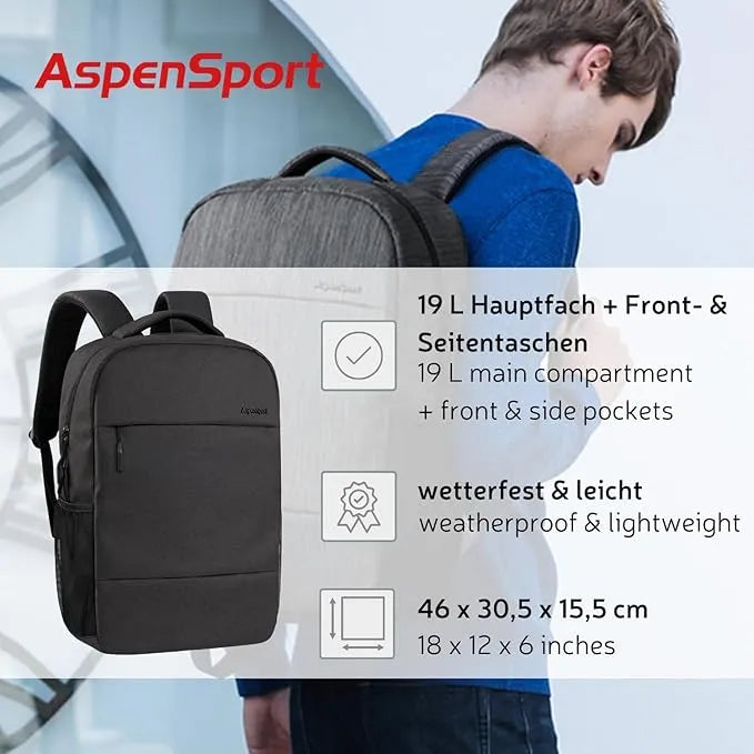 Backpack Aspensport Backpack 19 L Charcoal Grey