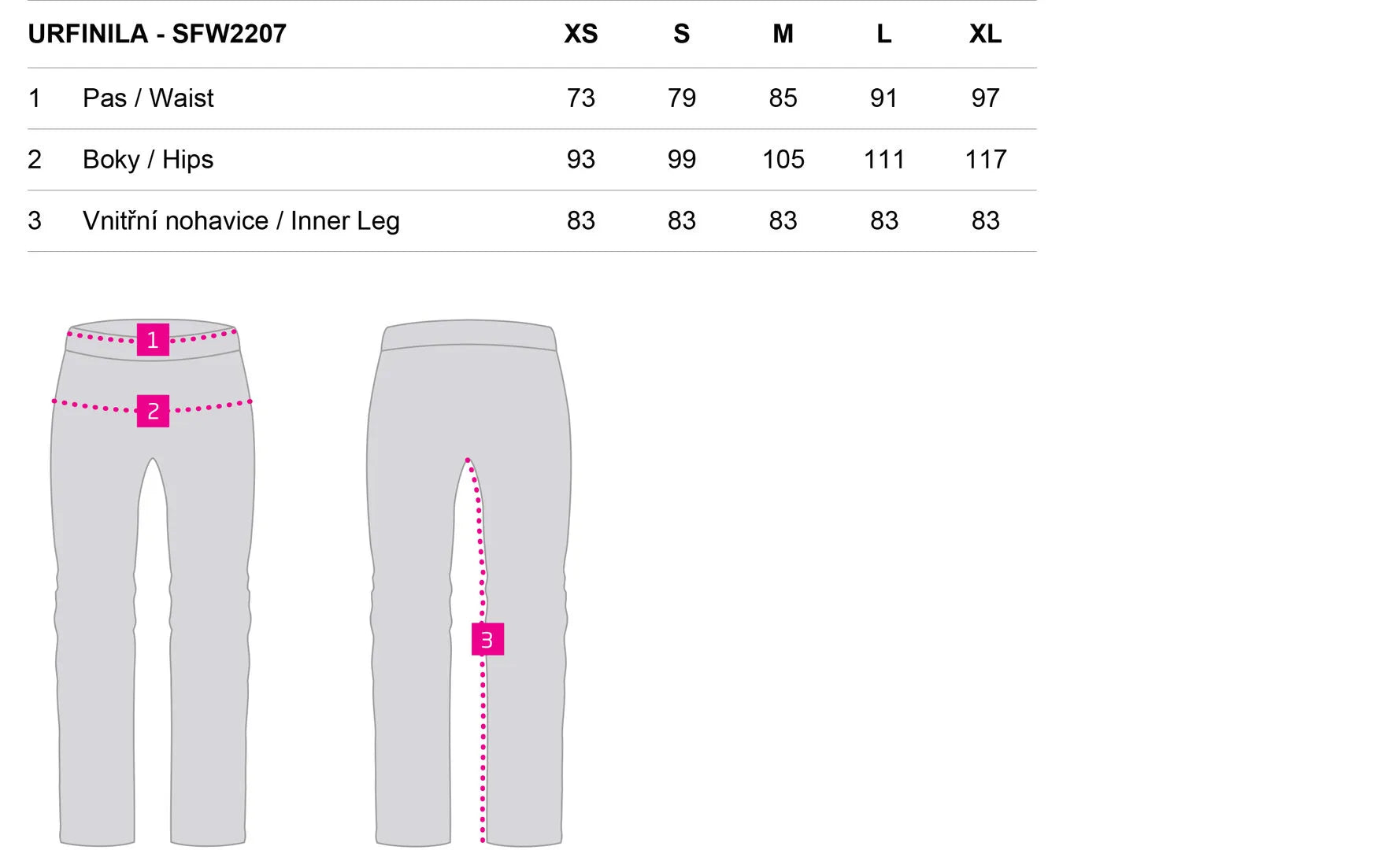 Softshellbyxor för damer urfinila svart l