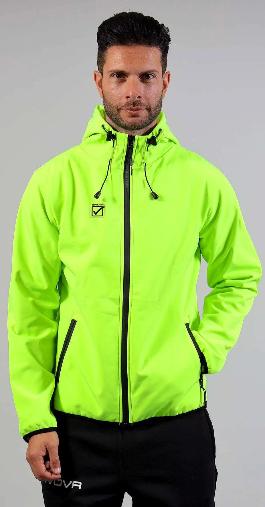 Giacca softshell unisex givova giacca giallo fluo m