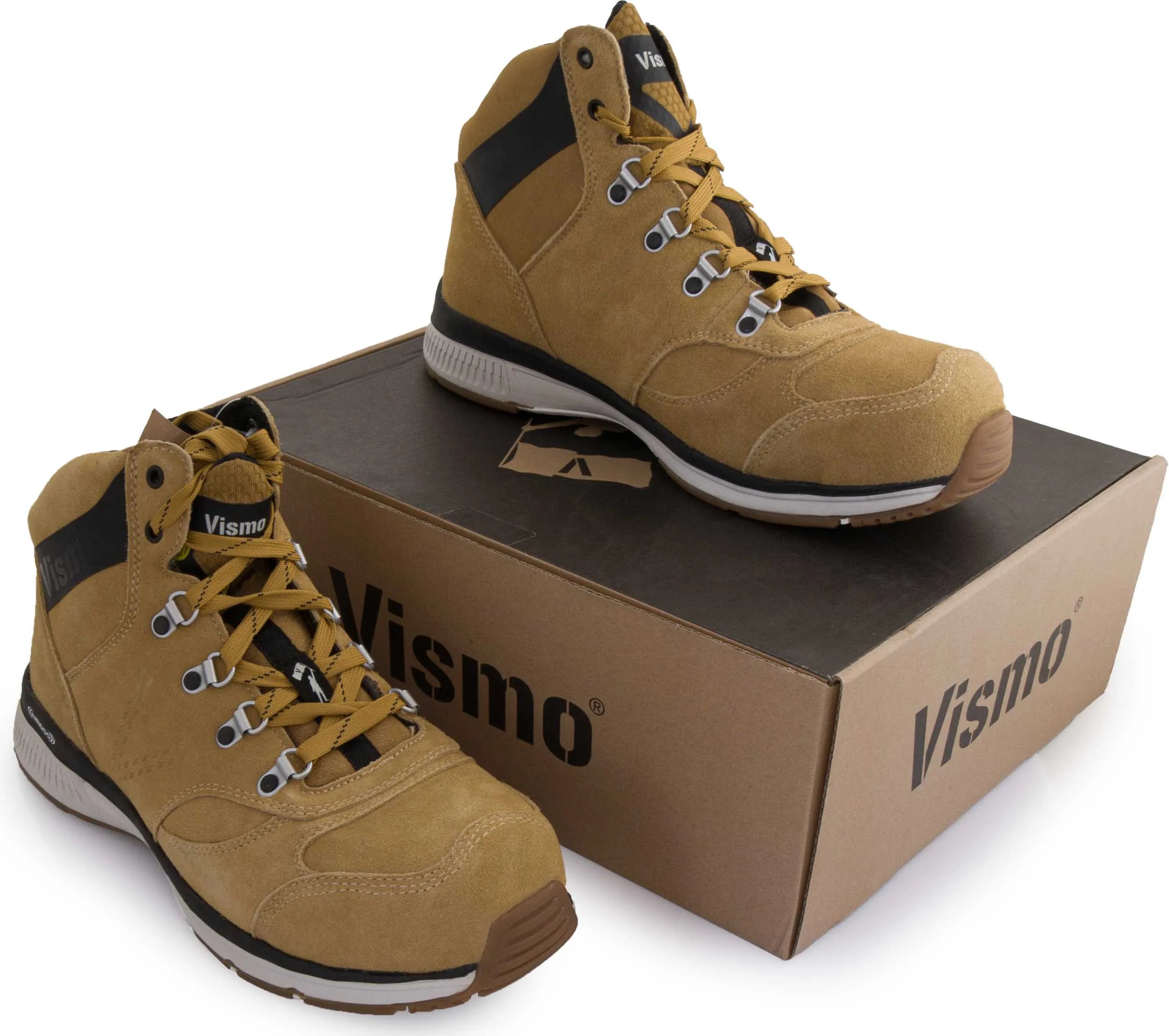 Scarpe antinfortunistiche Stivali antinfortunistici Vismo S3 Marrone