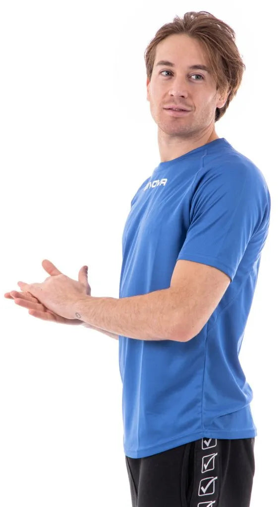 T-shirt sportiva Givova One Microforata Blu