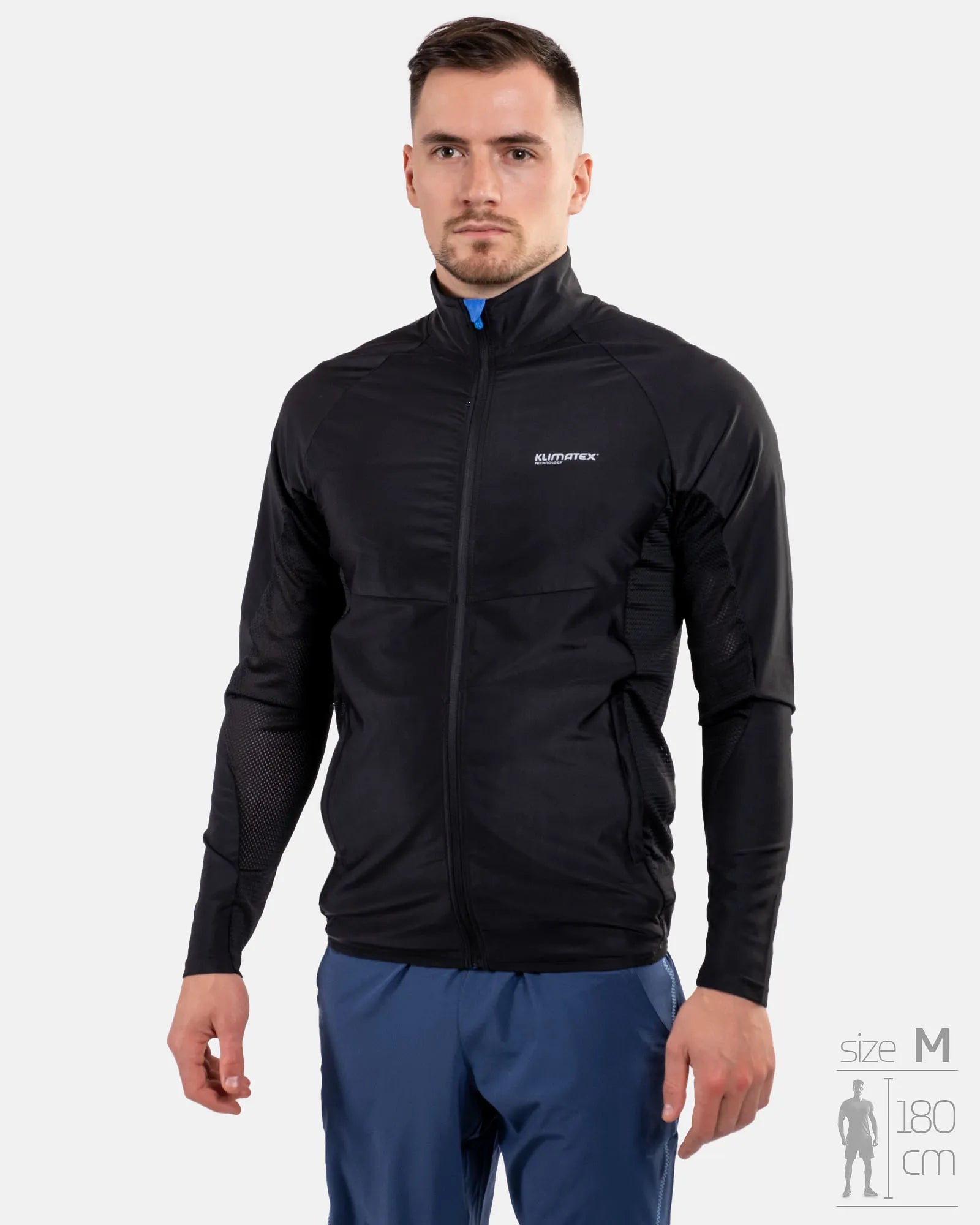 Pánská běžecká mikina klimatex kento black xl