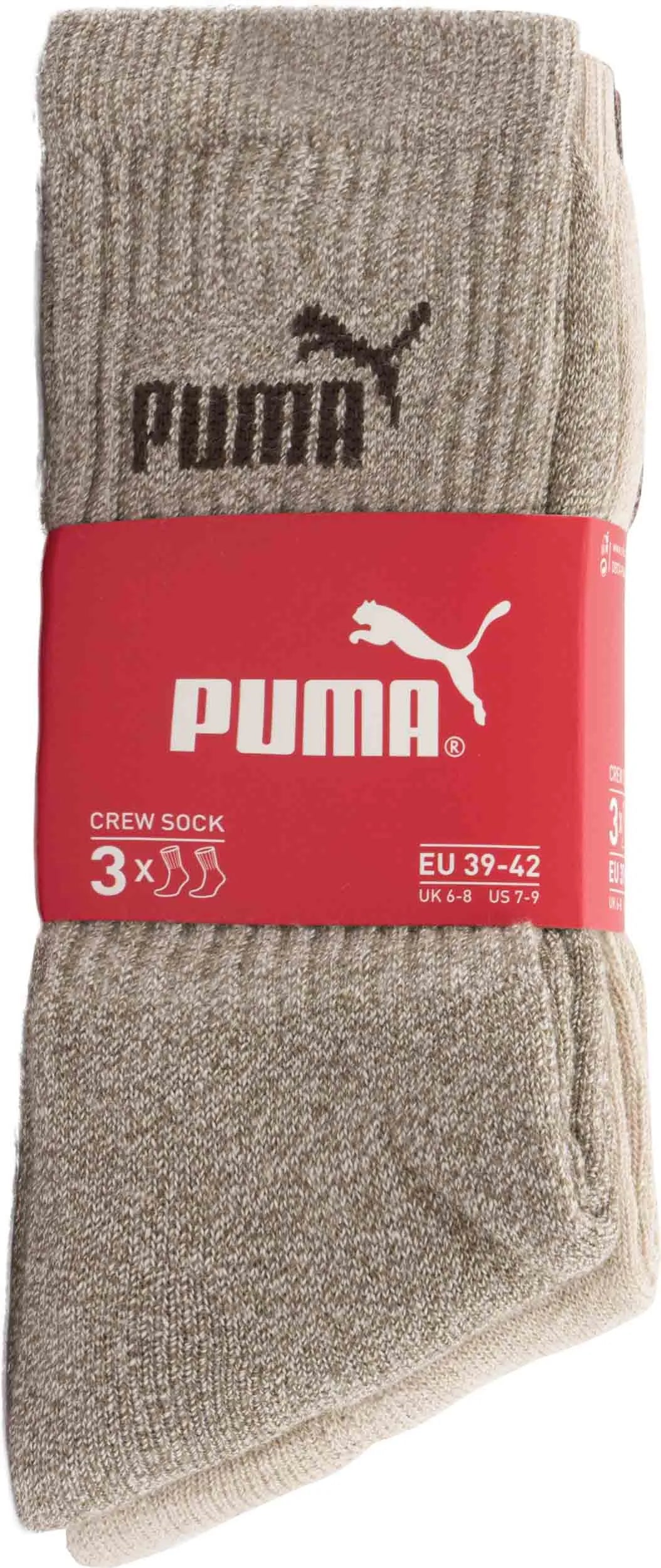 Puma Crew Sock 3p Socken Braun 39-42