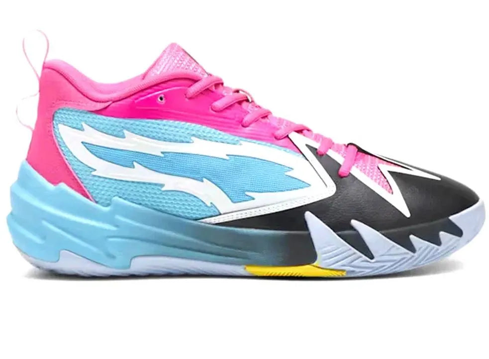 Sapatos de interior puma scoot zeros nl tênis azul/preto/roxo azul 43