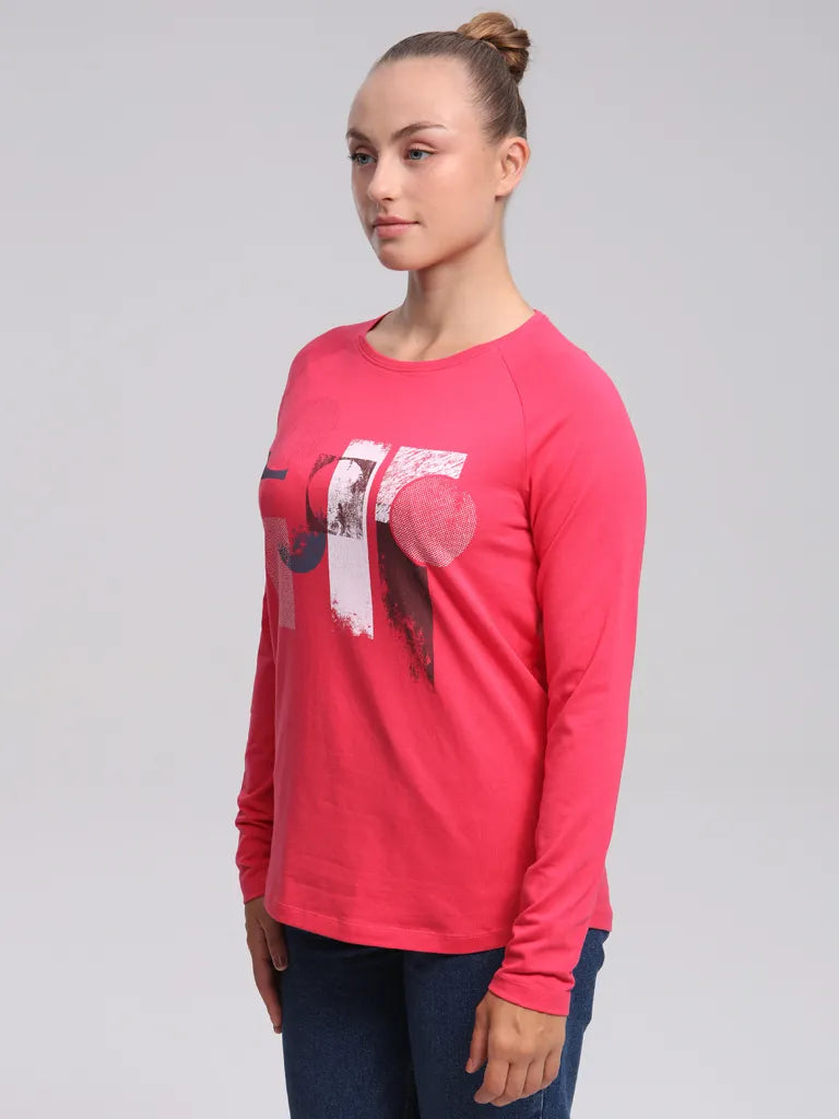 Lúb T-léine na mBan Abenka Pink