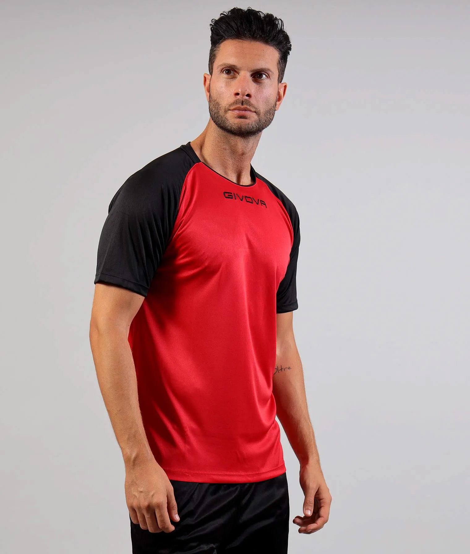 Tricou sport Givova Capo Roșu-negru