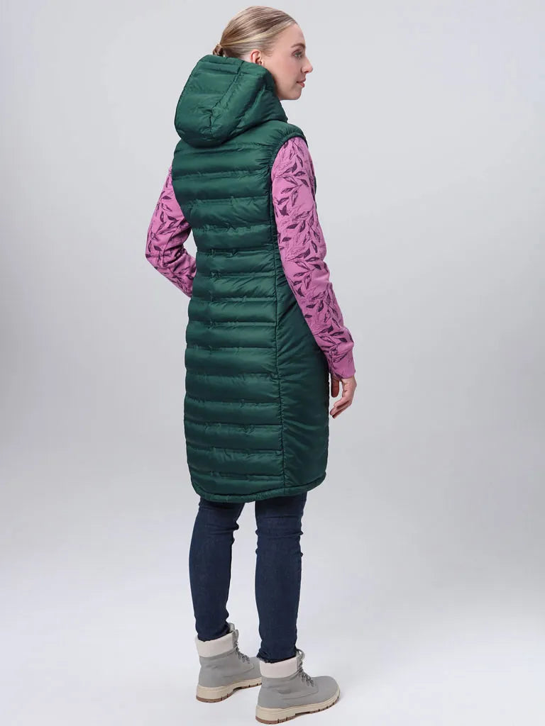 Chaleco de mujer loap itala verde oscuro m